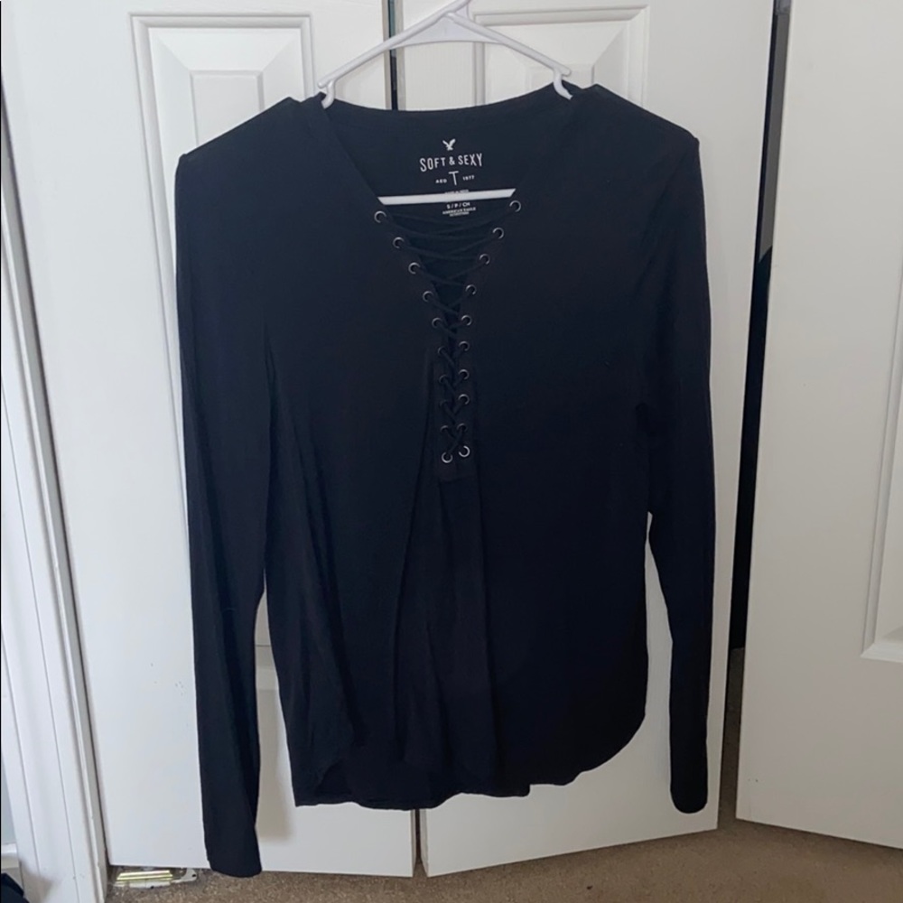 dark gray top
